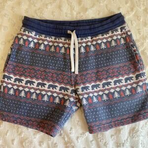 Chubbies Weekend Fleece Shorts Mens Size Small 7" Inseam Winter Bear Mountain